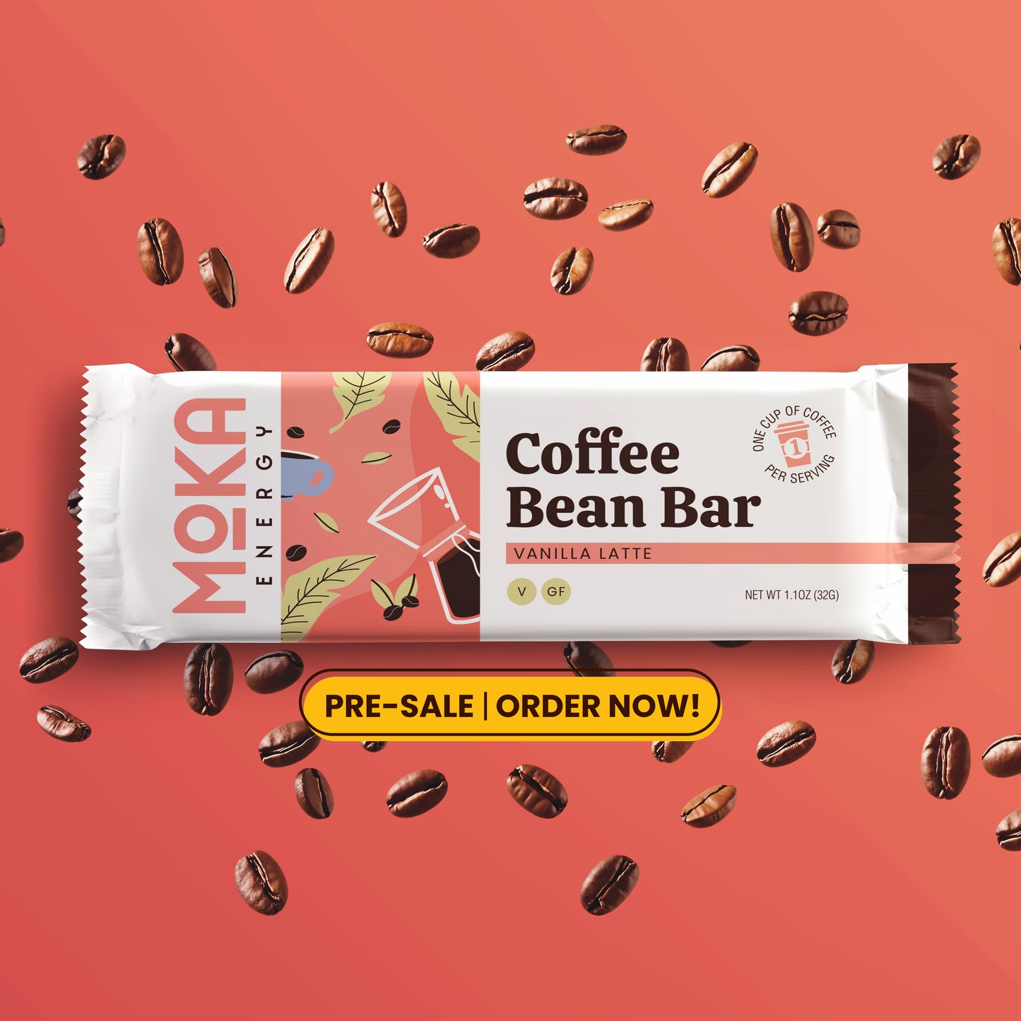 PRESALE! - Moka Coffee Bean Bar - Vanilla Latte