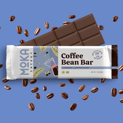 Moka Coffee Bean Bar - Caramel Cappuccino 12 Pack
