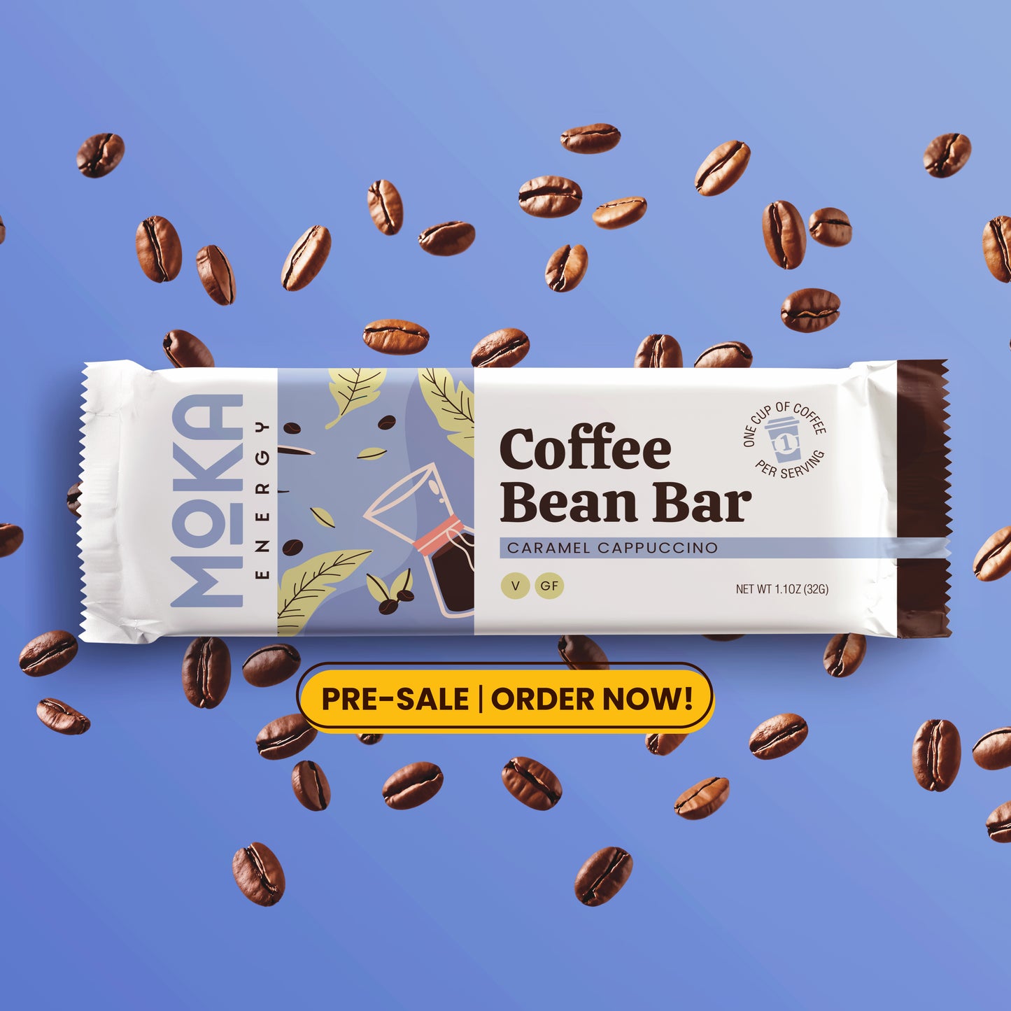 PRESALE! - Moka Coffee Bean Bar - Caramel Cappuccino